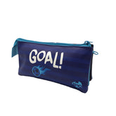 Football Tri-Compartment Pencil Case - Tinc - The English Bookshop